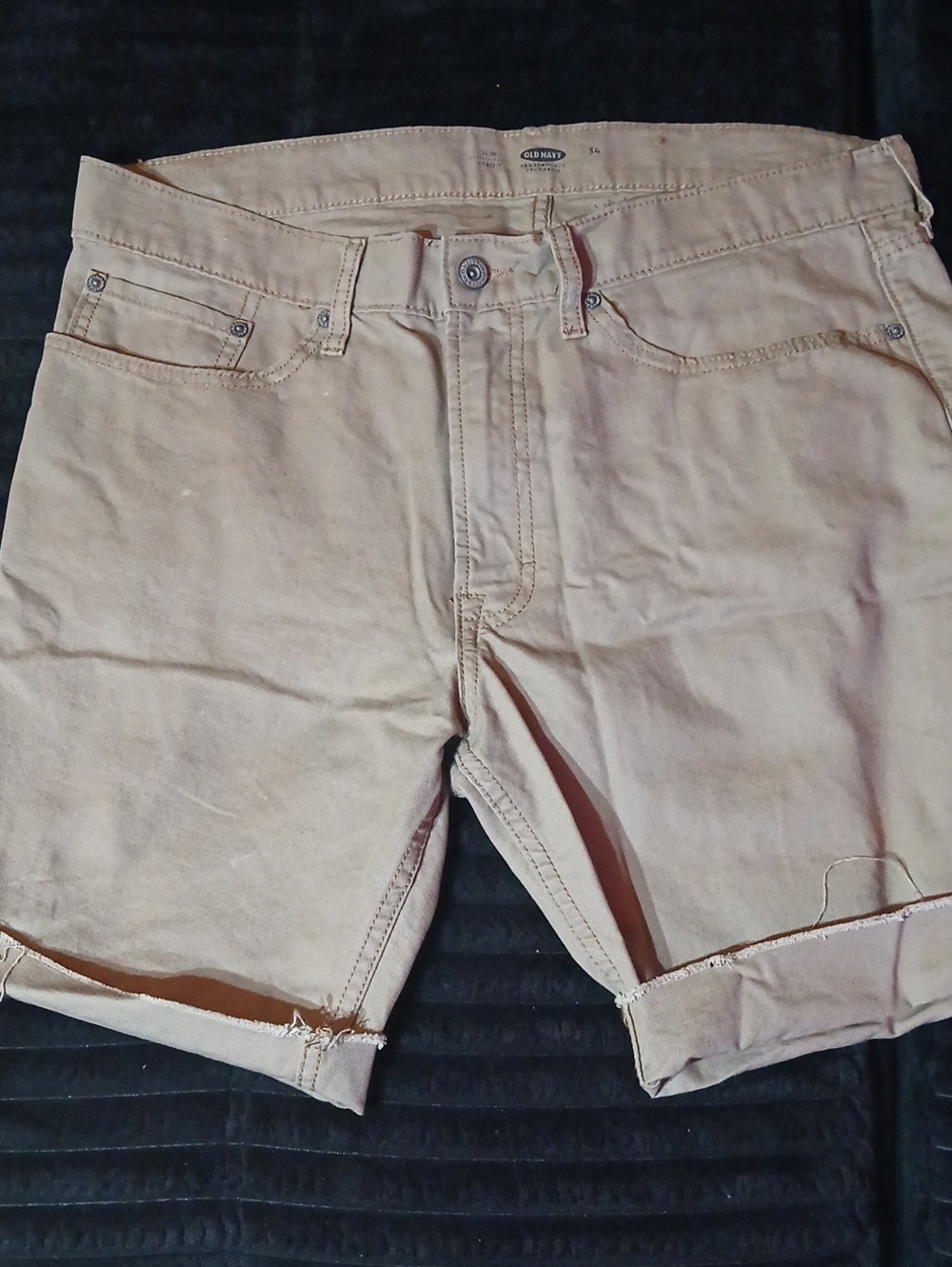 Old Navy Men's Light Tan Flat Front Shorts